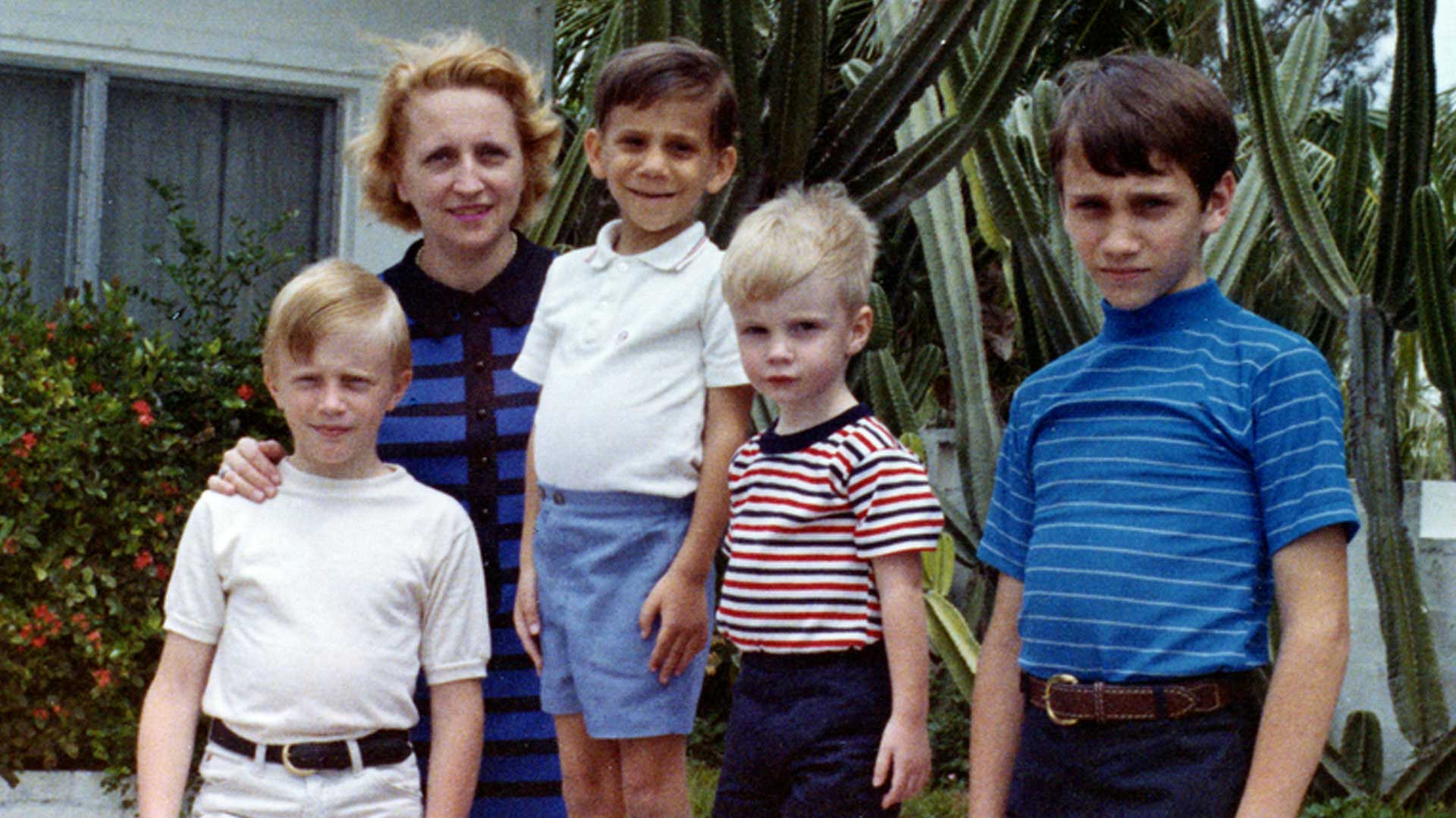 Clifton, Truman and Daniel as children at the Little White House in Key West