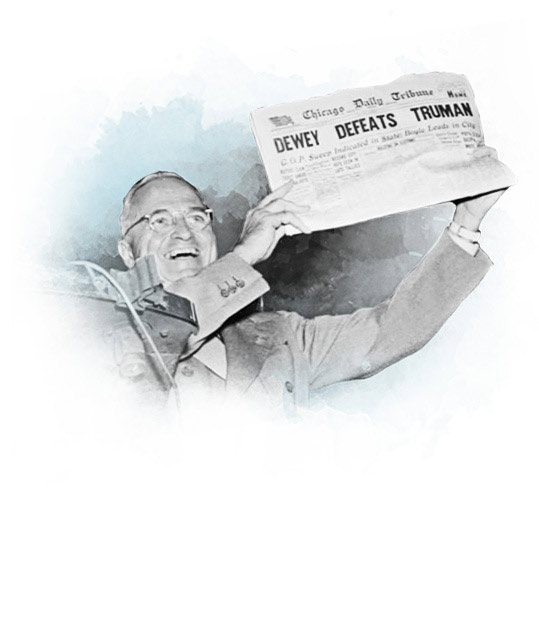 Harry Truman dewey newspaper