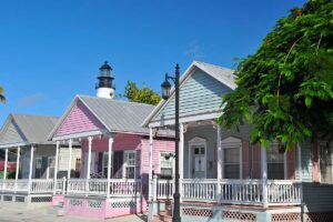 conch houses in Key West, showcasing unique architecture